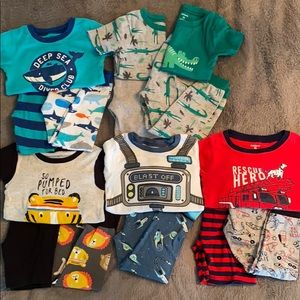 Carter’s Cotton PJ Bundle Toddler Boy 3T 15 pieces